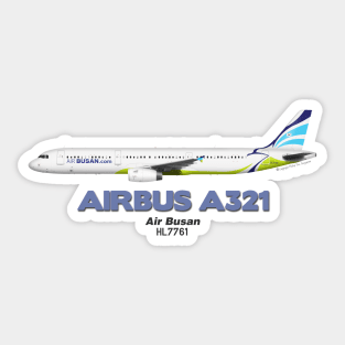 Airbus A321 - Air Busan Sticker